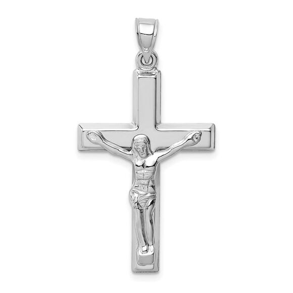 14k White Gold Polished Crucifix Pendant,All Products : American Fashion Style Bags On Sale